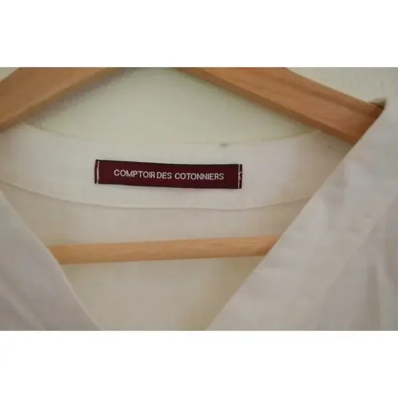 Comptoir Des Cotonniers Linen Crop Tunic Size Small - Picture 5 of 7